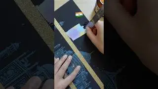 🇮🇳India Flag + Taj Mahal: Watch What Happens!🕌 #art #diy #scratchart #painting