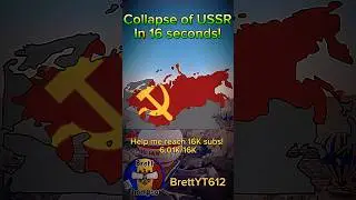 The collapse of the USSR in 16 seconds! #shorts #mapping #ussr #russia