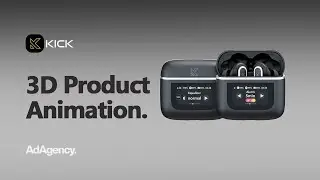 3D Motion Video of Kick's Bluetooth Earbuds!