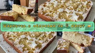 🥧ШАРЛОТКА С ЯБЛОКАМИ 🥧/ К ЧАЮ / ВКУСНАЯ МИНУТКА / РЕЦЕПТ