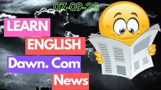 |Learn English Newspaper vocabulary|Dawn Newspaper Vocabulary|