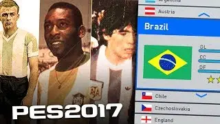 ESTO SE PASA DE BUENO... SELECCIONES CLÁSICAS CON TODAS LAS LEYENDAS EN PES 2017!!!