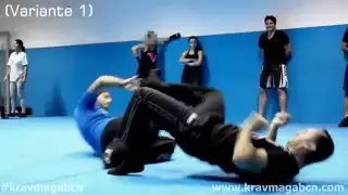Ground Choke defense (verion 2). Krav Maga Worldwide Barcelona. Andres Bravo