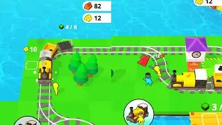Rail Lands Train Ride Stock & Sell Materials - Railway Tycoon - Android Gameplay