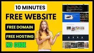 Create Free Website 2025 | Free Domain | Free Hosting Included 🌐