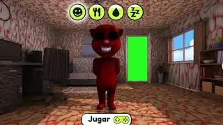 Talking Juan opened door Green Screen