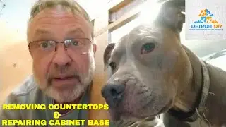 DIY Countertop Removal & Sink Cabinet Base Repair | Step-By-Step Tutorial With BONUSES (PART 7)