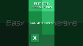 Tips & Tricks Excel easy data merging #Shorts