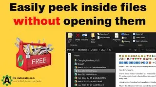 Free Windows tool for Configuring Explorer Preview Handlers