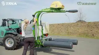 EasyWrap 165 T KRONE: прицепной обмотчик рулонов для профессионального использования