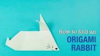 How to make an Origami Rabbit. Origami Rabbit tutorial. Easter craft.