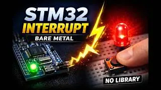 STM32 Interrupt Tutorial (Bare Metal) | EXTI, NVIC, Full Code Example STM32F103