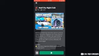 Roblox Mad City Night club and various updates