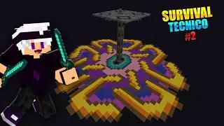 Survival Tecnico #2 || Construyo la GRANJA de ENDERMANS.