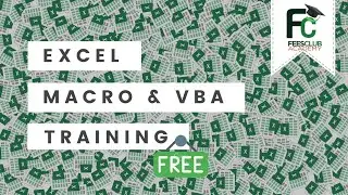 Excel MACRO VBA - Training FREE Course Introduction