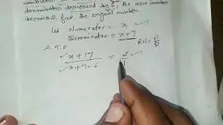 The denominator of a rational number is greater than its numerator by 7. 