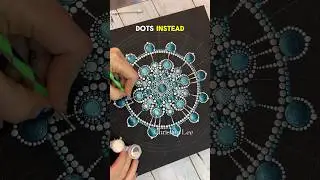 Processing how to complete the design as I go sometimes requires me to back track a little. #dotart