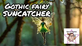 Fairy suncatcher/wall hanging using resin with a darker twist?#resin