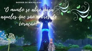 Upando a estátua dos sete de Mondstadt.
