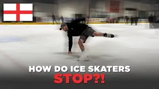 How do ice skaters stop ?!!