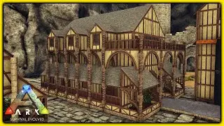 Building My New House! - Taking on a Blood Moon With The Dire Wolf Army - Ark - Caballus Map - Ep 18