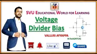 Voltage divider bias of a transistor | Biasing | Polytechnic | Transistor |