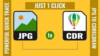 Quick Convert JPG to CDR in CorelDraw | How to Convert JPG files into CorelDraw Tutorial | Trace CDR