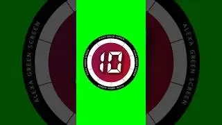 most useful 10 seconds timer green screen countdown VFX with copyright free sound