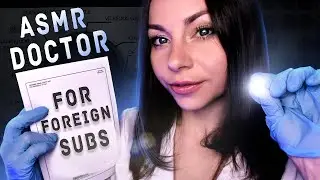ASMR MY FIRST VIDEO IN ENGLISH | DOCTOR FULL MEDICAL EYES EXAM 🚑   FLASHLIGHT | ROLE PLAY | АСМР