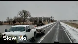 Accident 1 U-Haul Trailer 0 Icy Road 1 | 01-01-22  #vlog #comment #subscribe