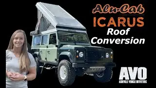 🔥Alu-Cab Icarus Roof Conversion on a Land Rover Defender at AVO!