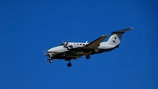 Edwards Jet Center Beechcraft B200 King Air Landing Billings