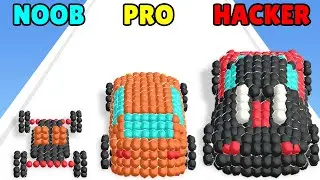 NOOB vs PRO vs HACKER in Marble Cars