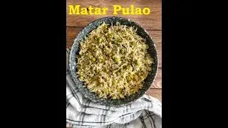 Matar Pulao with Spinach, A healthy version of Peas Pulao