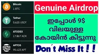 APTOS Coin free Airdrop | Genuine Airdrop | Free Crypto | Malayalam Tech Channel