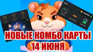 14 июня новое комбо Хамстер Комбат | 5000000 МОНЕТ НА БАЛАНС HAMSTER KOMBAT комбо карты 14.06