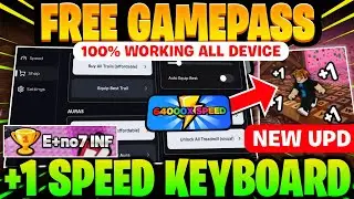 [NEW] +1 Speed Keyboard Escape Script - UNLOCK ALL GAMEPASS FREE, INF ROBUX, AUTO WIN WORLD 1 & 2