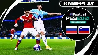PES 2021 - РОССИЯ - СЛОВЕНИЯ | Геймплей ПК