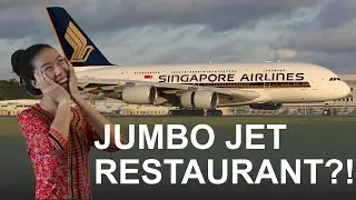 Largest Airplane Restaurant! (Singapore Airlines Restaurant A380)