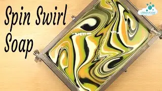 Trying a Spin Swirl cold process soap. 1st time trying this technique. Cold Process soap making.