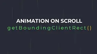 Animate on scroll | HTML, CSS, JavaScript