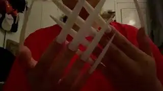 ASMR LONG NAIL Tapping + scratching you + whispering pt.2
