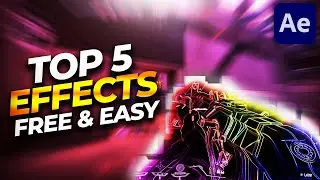 TOP 5 EFFECTS for Valorant Montages / Edits and HOW TO MAKE THEM (NO PLUGINS) After Effects Tutorial