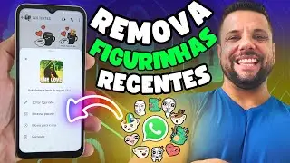 Como remover figurinhas da Aba Recentes no WHATSAPP Dos Smartphones ANDROID