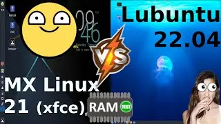 MX Linux 21 (XFCE) vs Lubuntu 22.04: RAM Usage