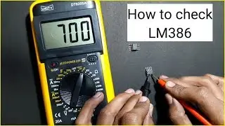 How to check LM386 ic with digital multimeter | LM386 testing