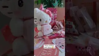 Celebrating Hello Kitty's Birthday with Fun Yummy Treats🥳🎉 #shorts #bokksu #hellokitty
