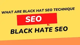 what are black hat seo technique