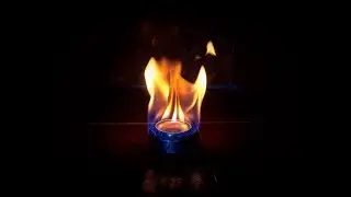 Спиртовая горелка из алюминиевых банок.