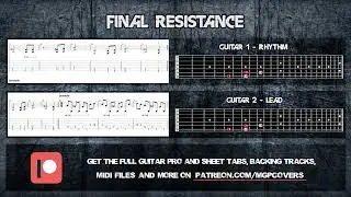 Dark Tranquillity - Final Resistance Tutorial | Full Tabs - Guitar Lesson (Guitar Pro)
